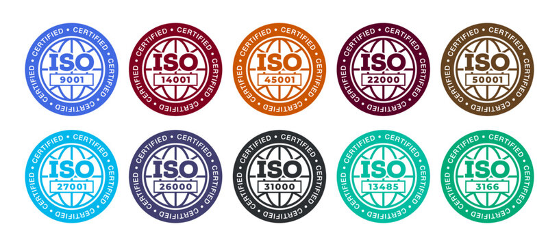 Various ISO certification Saudi Arabia logos including ISO 9001, ISO 14001, ISO 45001 and more – Ragas Technologies